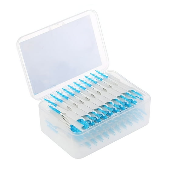 XIRQI Gum Hygienicer Toothpick Floss Sticks Braces Toothbrush Disposable Plastic Individual Picks Hygienicing 200 Pcs