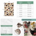 thumbnail image 6 of Farmhouse Rooster Tie Up Curtains 45 Inches Long, Kitchen Window Curtains Over Sink, Vintage Watercolor Flowers Wood Grain Small Window Curtains Shade Balloon Curtains Valances for Bedroom 34"x45", 6 of 8