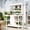 White, variant on LuckyNote 66" Large Outdoor Farmhouse Wooden Potting Bench Table, Garden Workstation with 2 Drawers, Cabinet & Open Shelves for Backyard Mudroom