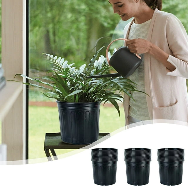 Wzzjkit Pots de Semis avec Trous de Drainage 40 Pcs Matériau Plastique Réutilisable Intérieur et Extérieur Fleurs Succulentes Cactus Sucettes Semis