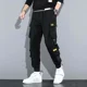 thumbnail image 5 of Pantalones para hombre, forro polar, color negro, pantalones cargo de invierno para hombre, ajustados, elásticos, informales, estilo Harajuku, de nailon, holgados, de alta calidad, 5 of 5