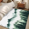 thumbnail image 5 of Retro Trees Plants Area&nbsp;Rug 2.7x5ft Green Mountains Forest Bird Non-Slip&nbsp;Washable Square&nbsp;Rugs Soft Felt Indoor Floor Mat for Bedroom Kitchen Living Room Bathroom, 5 of 9