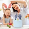 thumbnail image 4 of Easter Baskets, 14 Inch Easter Egg Baskets with Cute Bunny Ears, Easter Gifts Bags Egg Storages and Hunt Baskets for Kids Children Girls Baby, Easter Decoration Blue, 4 of 7