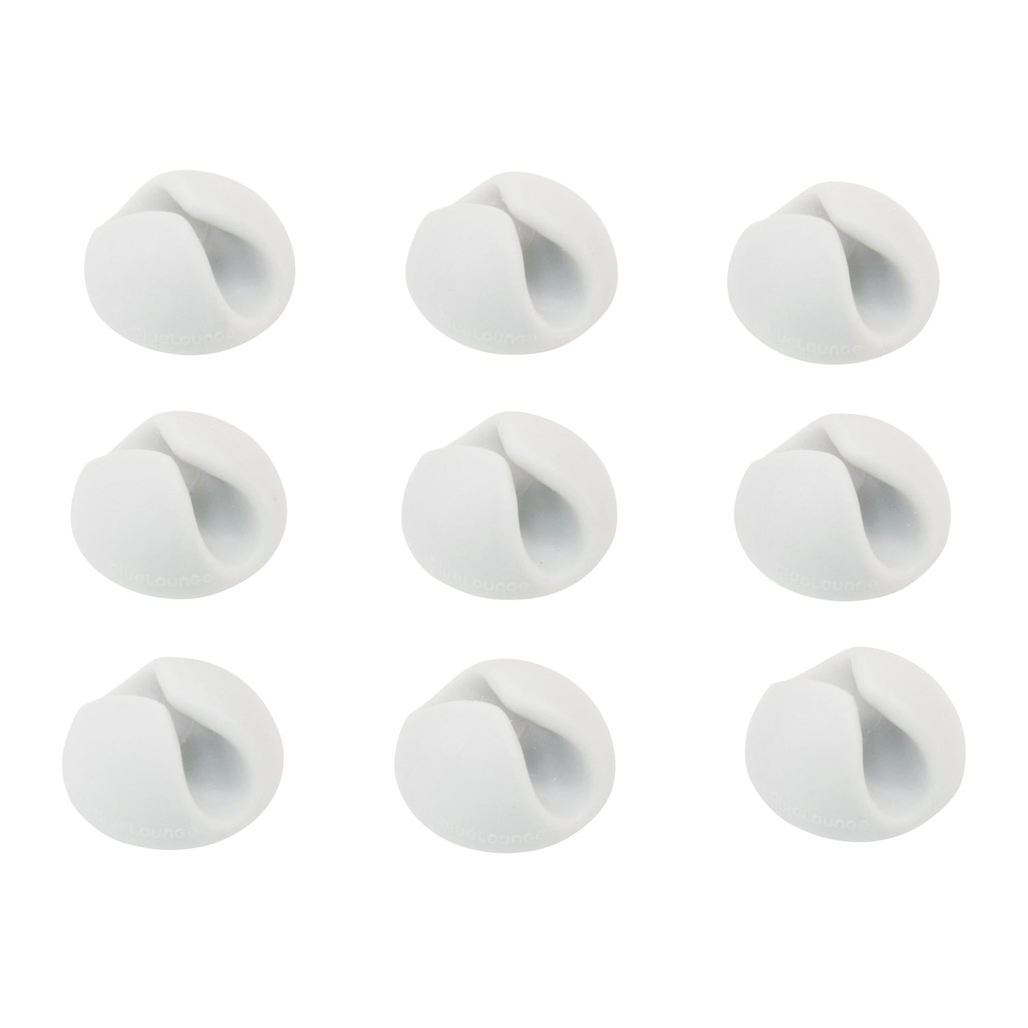 Bluelounge BLUCDM-WH CableDrop Mini Multipurpose Cable Clips, 9 Count (White)