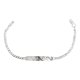 thumbnail image 3 of JOYARIS Pulsera Mujer Esclava Cubana Plata 925 Placa Diamantada 3 Mm Talla Largo/Ancho: 17.5 cm x 3 mm PT-0000565, 3 of 5