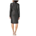 thumbnail image 2 of Le Suit Women's Petite Shawl-Lapel Printed Skirt Suit Black Size 12 P, 2 of 4