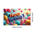 thumbnail image 3 of Colorful 3D Style Birthday 7 Banner Background Party Supplies Backdrop Decorations for Birthday Party Photography Props Celebration Events, 3 of 4
