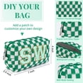 thumbnail image 3 of Bolsa de maquillaje SOIDRAM Preppy, bolsa de cosméticos Preppy a cuadros, 6 unidades, 3 of 7
