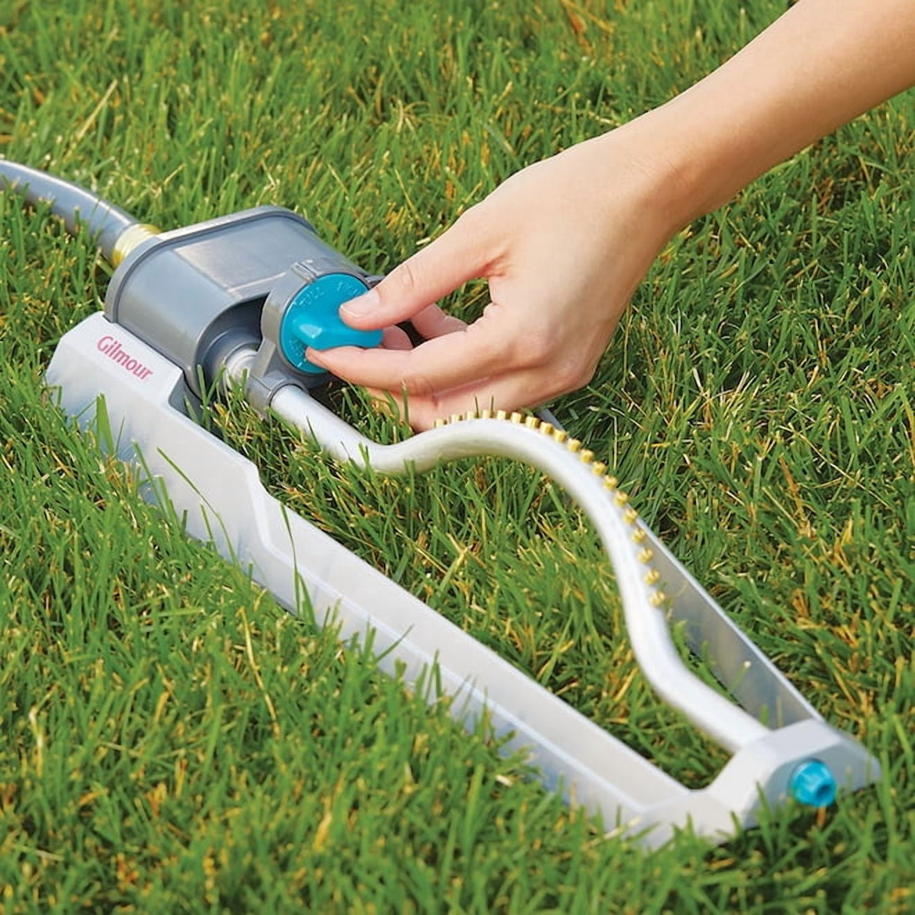 Gilmour 880603-1001 18.5" x 6.38" x 3.38" Gray Heavy Duty Adjustable Rectangular Sprinkler