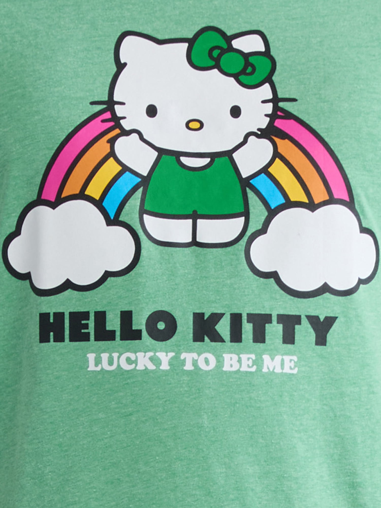 Sanrio Hello Kitty Men's & Big Men's Saint Patrick's Day Graphic Tee, Sizes XS-3XL