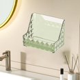 thumbnail image 6 of Wall Mounted Storage Organizer with Sticker, Makeup Storage Box, Desktop Makeup Organizer for Office, Bedroom, Bathroom, Pantry, Cabinet Green, 6 of 8