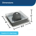 thumbnail image 7 of PetSafe Drinkwell Seascape Ceramic Pet Fountain, Dog & Cat Water Bowl, 70 oz, 7 of 7