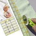thumbnail image 5 of Nomeni Quilting Rulers Clearance, Sewing Quilting Craft Diy Ruler Patchwork Transparent Tailor Cutting Tools Home Diy Sewing Supplies Yellow, 5 of 6