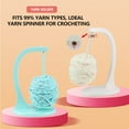 thumbnail image 5 of Yarn Holder Spinner Magnetic for Crocheting and Knitting – Durable Molded Plastic Yarn Organizer for Crochet Supplies and Yarn Storage, Smooth Rotation Base –Green, 5 of 10