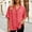 Watermelon Red, variant on Women's Summer V-Neck Short Sleeve Casual Solid Color T-Shirt