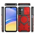 thumbnail image 3 of Venoro for Samsung Galaxy A15 5G Case with Car Magnetic Mount Stand and Slide Camera Lens Cover, Red, 3 of 12