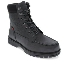Levi s Mens Wyatt Distressed Vegan Leather Lace Up Rugged Casual Boot Walmart
