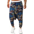 thumbnail image 2 of WEAIXIMIUNG Mens Overalls for Work Men's Hop Loose Linen Harlan Low Rise Jogging Sweatpants, 2 of 8