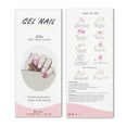 thumbnail image 3 of JMEOWIO Gel Nail Stickers French Tip Pink Semi Cured Gel Nail Strips Wraps UV/LED Nail Supplies Nail Art Design Decoration Accessories E22, 3 of 3