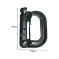 thumbnail image 6 of NIBOLOG Climbing Carabiner Wear-resistant Fine Workmanship High Strength Anti-corrosion High-Hardness Multipurpose Plastic Backpack Shackle Carabiner Hook for Outdoor, 6 of 8