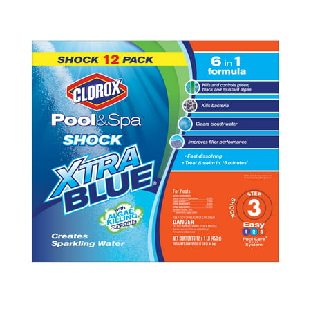 Clorox Pool&Spa Shock XtraBlue Pool Shock (1 lb (Best Way To Remove Chlorine From Water)