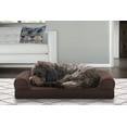 thumbnail image 2 of FurHaven Pet Products Quilted Cooling Gel Top Sofa Pet Bed for Dogs & Cats - Coffee, Medium, 2 of 13