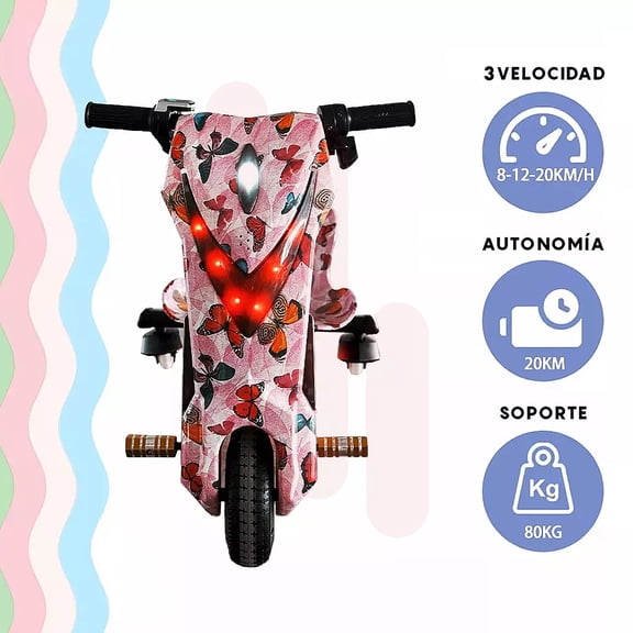 Triciclo Electrico Infantil 3 Velocidades Bluetooth Iciqlo
