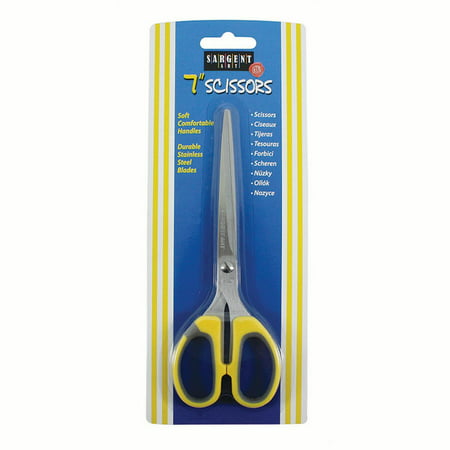 ADULT COMFY GRIP SCISSORS 7IN POINTED LEFT OR RIGHT (Best Left Handed Scissors)