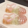 thumbnail image 5 of DeHolifer Jelly Sandals for Girls Closed Toe Princess Summer Dress Shoes Girls Non Slip Flat Water Jelly Sandals, 5 of 8