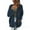Navy, variant on Fuzzy Coat for Women Soft Fleece Winter Jacket Open Front Button Cardigan Warm Casual Coats with Pockets Ladies Coats Winter Brown L