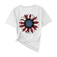 thumbnail image 2 of Cavosen Patriotic Clothes for Women Petite Patriotic Short Sleeve Round Neck Tops USA Flag Print T Shirts Lady S Independence Day Casual Tops Funny 4th of July Tunic Tees 2025 Patriotic Clothes, 2 of 4