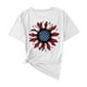 thumbnail image 1 of Camisas de Manga Corta para las Mujeres Moda Casual Impresión Cuello Redondo Suéter Tee Blusas, 1 of 4