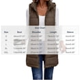 thumbnail image 3 of MaFYtyTPR Women's Long Puffer Vest Hooded Quilted Zip Up Sleeveless Jacket with Pockets Winter Lightweight Padded Warm Waistcoats, 3 of 6
