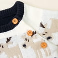 thumbnail image 5 of Mercatoo I𝐧fant Baby Boys Girls C𝐚rtoon Dog Pattern Knitted Pullover Long Sleeve Crewneck Button Sweater Tops Winter Warm, 5 of 5