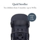 thumbnail image 2 of Inglesina Quid Stroller - Midnight Blue - Ultra Compact Lightweight Travel Stroller, Babies and Toddlers, Airplane Overhead, Foldable, Reclining Seat, Collapsible Canopy, 3 Months - 50 lbs, BPA Free, 2 of 5