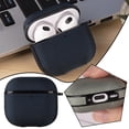 thumbnail image 2 of PC Nylon Earphone Protective Case for AirPods 4, Durable Hard Shell Cover with Metal Buckle, Anti-Scratch Shockproof Wireless Headphone Accessory (Black, Red, Gray, Green), 2 of 8