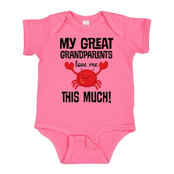 Inktastic Great Grandparents Love Me Grandchild Boys or Girls Baby Bodysuit