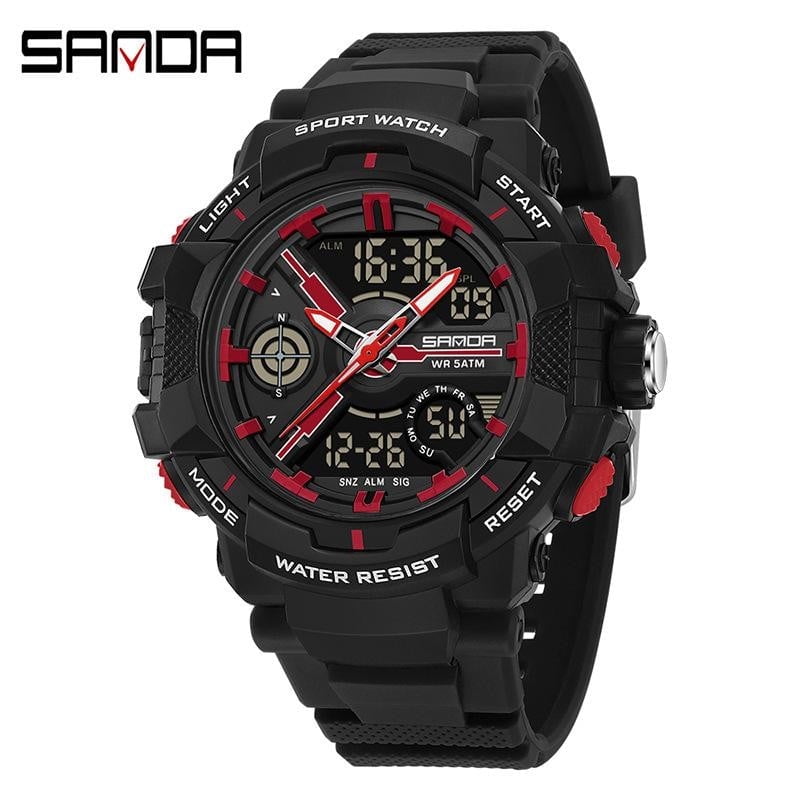 EXPLOJOY Teen Sport Digital Watch – Waterproof Multifunction Wristwatch with Alarm, Chronograph & LED Display