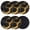 Black, variant on Marble Black Coasters Set of 6, Vintage Gold Art Abstract Farmhouse Absorbent Coasters for Drinks, Coaster for Bar Office Dining Coffee Table Accessories Decor, Non Slip Round Desk Coaster