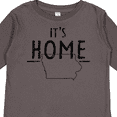 thumbnail image 4 of Inktastic It's Home- State of Iowa  Outline Distressed Text Boys or Girls Long Sleeve Toddler T-Shirt, 4 of 5
