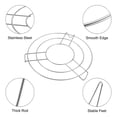thumbnail image 4 of Uxcell 3pcs Round Cooking Rack 9.4" Dia Stainless Steel 1.2"/2"/2.8" Tall for Cooking, Silver, 4 of 6