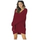 thumbnail image 5 of Suéter europeo y americano para mujer, suelto, con escote en V, largo medio, suéter de punto, ropa para mujer, 5 of 5