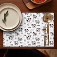 thumbnail image 5 of White Cow Milk Cow Pattern Summer Placemats Table Placemats Set Of 4-Linen Kitchen Washable Placemats Table Mats 11.8"x17.7" Non-Slip Heat Resistant, 5 of 6