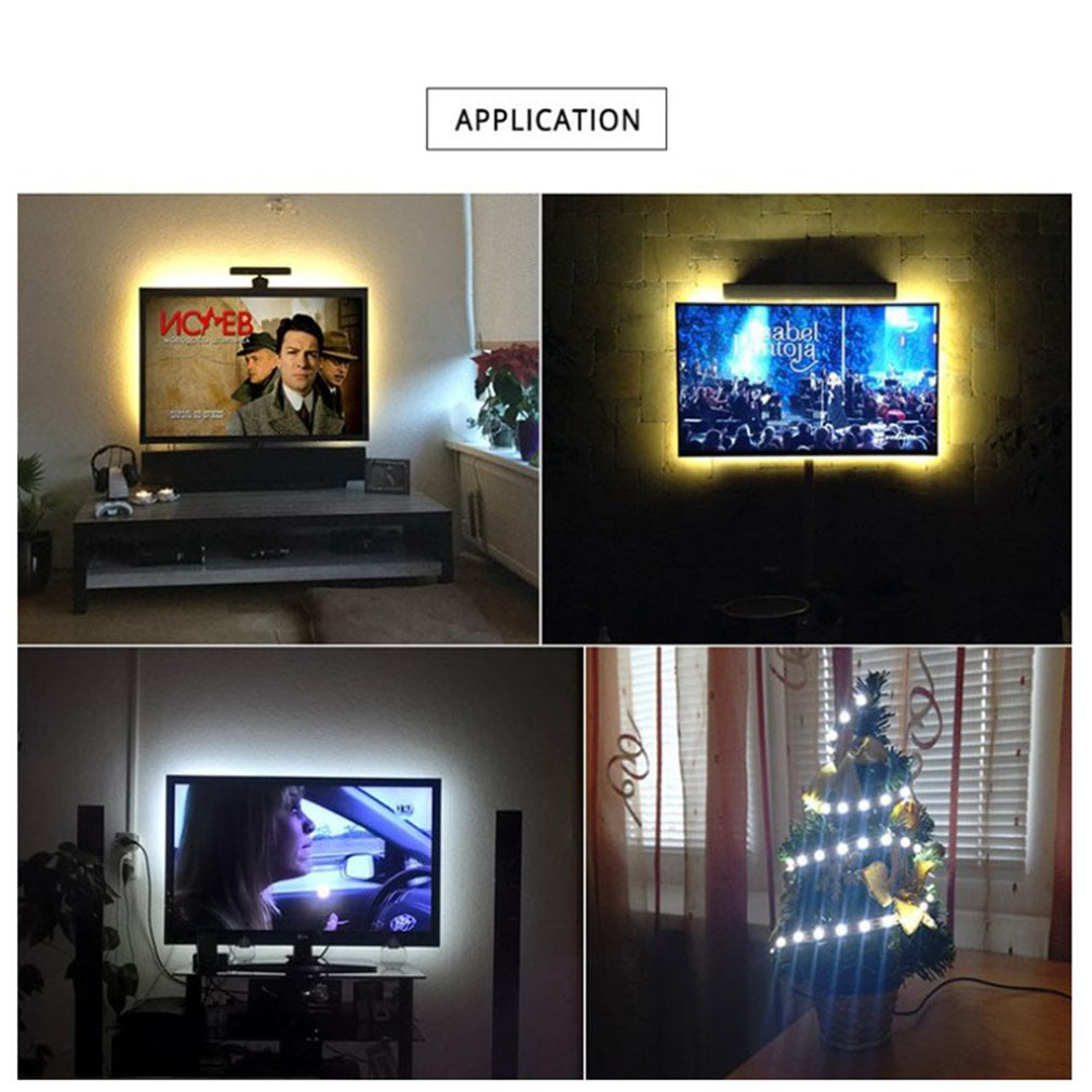 Details about   Dimmable LED Christmas Lights Flexible Body Tapes For TV Background Lamps Decors