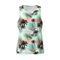 thumbnail image 4 of Haiem Tropical Summer Palm Men Workout Tank Top Gym Bodybuilding Sleeveless Muscle T Shirts Athletic Tank Breathable Workout Shirt-3X-Large, 4 of 9