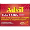 Advil Cold & Sinus Non-Drowsy Pain Reliever/Fever Reducer Nasal Decongestant Coated Caplets 20 Ct Box