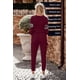 thumbnail image 2 of PRETTYGARDEN Conjunto Deportivo Femenino de 2 Piezas en Rojo Vino con Estampado de Leopardo XL, 2 of 6