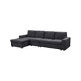 thumbnail image 2 of Bailey Sofa with Reversible Chaise in Dark Gray Linen, 2 of 4