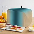 thumbnail image 2 of Teal Green Khaki Ombre Toaster Cover 2 Slice, Modern Abstract Art Gradient Dustproof Bakeware Oven Protector with Top Hook, Waterproof Small Kitchen Appliance Toasters Dust Cover, 11"x6"x8", 2 of 9