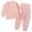Pink, variant on HUITKMM Kids Sweatsuit Boys Thermal Underwear High Waist Warm Base Layer Pajamas for Kids Winter Comfortable Homewear Outfits Suitable for 0 5 Years Old